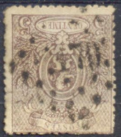 Xa70: N°25: Getand: 14½x14 :[°]:Ps: 170: HASSELT  ( Zegel Heeft Kleine Gebreken...) - 1866-1867 Coat Of Arms
