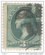 1zu275: Three Cents WASHINGTON Green: Nice Cancellation - Used Stamps