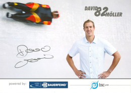 1) Autogramm AK Rodeln Rennrodler David Möller Sonneberg DDR Truckenthal Schalkau BGS-Sportschule Bad Endorf FIL Olympia - Autografi