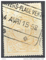 _1s747: N° 14: Type C_k:  ANVERS-PLACE VERTE  - Met Watermerk - Used