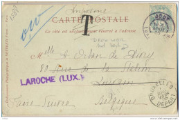 _Np413: LAROCHE(LUX)  / CARTE POSTALE : JOUY Les Environs De Chartres - Comme Imprimé : Taxée .. - Linear Postmarks