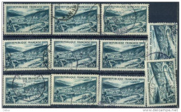 _Zm815:  Restje Van 11 Zegels : N° 842A: VALLEE DE LA MEUSE (ARDENNES) - Used Stamps