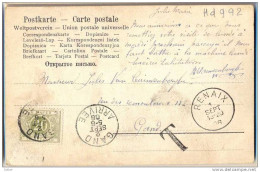 _Hd992:Niet Gefrankeerde Postkaard: Getakseerd: 4x Het Ontbrekende Port: > 20ct TX6: GAND ARRIVEE - Storia Postale