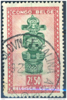 _Lx672: N° 288 : LEOPOLDVILLE - KALINA  A : Zegel Met 2 Vertikale Groene Lijnen.... - Used Stamps