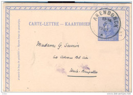 X_ik818_CARTE-LETTRE ---KAARTBRIEF: 25 Ct: ARENDONCK  ^  1921 > Uccles- Bruxelles - Carte-Lettere