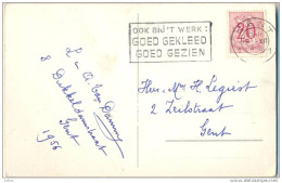 Ny691: Joyeux Noël: N° 851: Ook Bij 't Werk: GOED GEKLEERD GOED GEZIEN: 1 GENT 1  In 1956post)  .....met N° 859 - 1951-1975 Leone Araldico