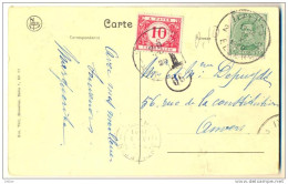 3pk719:C.P:BRUXELLES Banque Nationale...:N°137:2 IXELLES 2 ELSENE+T+0,10+TX27 1K ANTWERPEN 1^ANVERS +56:facteur - Covers & Documents