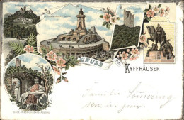 42524985 Kyffhaeuser Rothenburg Kaiser Wilhelm Denkmal Burgruine Reiterstandbild - Bad Frankenhausen