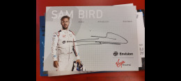 Sam Bird Autografo Autograph Signed - Automobilismo - F1