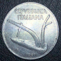 Italia 10 Lire, 1967 - 10 Liras