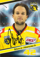 Autogramm Eishockey AK Steve Hanusch Krefeld Pinguine 15-16 KEV Cottbus Eisbären Berlin Kassel Huskies Dresdner Eislöwen - Sports D'hiver