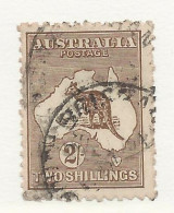 25825) Australia Kangaroo Roo 3rd Watermark 1916 Brown - Used Stamps