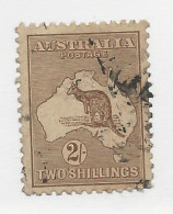 25827) Australia Kangaroo Roo 3rd Watermark 1916 Brown - Gebraucht