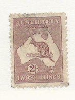 25830) Australia Kangaroo Roo 3rd Watermark 1924 - Gebruikt