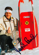 1) Autogramm AK Rodeln Rennrodler Markus Prock Mieders Im Stubaital Oweges Tirol Österreich Austria Weltmeister Olympia - Handtekening