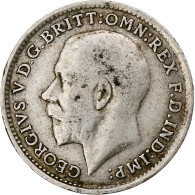 Grande-Bretagne, George V, 3 Pence, 1918, TB+, Argent, KM:813 - F. 3 Pence