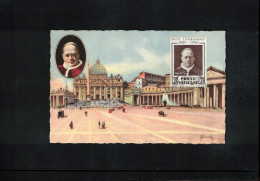 Vatican 1959 Pope Pius XI - Lateran Contracts Carte Maximum - Maximumkaarten