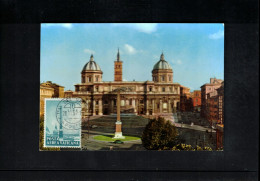 Vatican 1959 Roman Obelisk Maria Maggiore Carte Maximum - Maximumkaarten