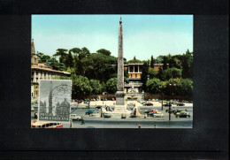 Vatican 1959 Roman Obelisk Piazza Del Popolo Carte Maximum - Cartoline Maximum