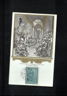 Vatican 1960 Saint Antonius - Relief By Domenico Portigiani Carte Maximum - Cartes-Maximum (CM)