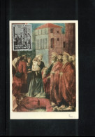 Vatican 1960 Saint Peter - Painting By Masaccio Carte Maximum - Cartes-Maximum (CM)