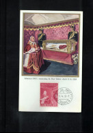 Vatican 1960 Johannes XXIII Venerating St.Pius Relics Carte Maximum - Maximum Cards