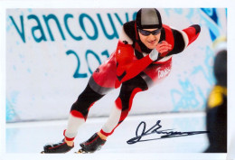 Autogramm Foto Eisschnellläufer Ice Speed Skating Jamie Gregg Edmonton Canada Olympia Patinage De Vitesse Schaatsen - Autographes