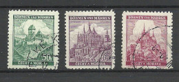 Germany Deutsches Reich 1939 Occupation Böhmen & Mähren Michel 26 - 28 O - Used Stamps