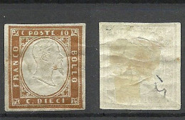 ITALY Italia Sardinia Sardinien 1863 Michel 11 A (*) - Sardegna