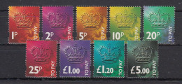 Gran Bretagna Nuovi:  Tasse N. 98-106 - Strafportzegels