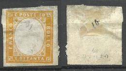 ITALY Italia Sardinia Sardinien 1862 Michel 14 (*) - Sardegna