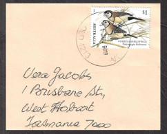 Australia Cover Star Finch Stamp With Clear Foil & Embossing - Unusual - Cartas & Documentos