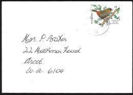 Australia Cover Star Finch Stamp With Laser Cutting - Unusual - Lettres & Documents