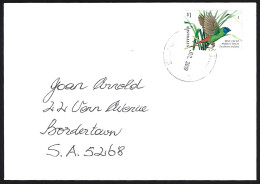 Australia Cover Star Finch Stamp With Multi Level Embossing - Unusual - Cartas & Documentos