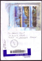Madagascar Registered Letter To France, Usage Plastic 3-D S/S - Rare And Unusual Cover - Holograms