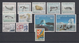 Groenlandia Nuovi:  1991  Annata Completa - Komplette Jahrgänge