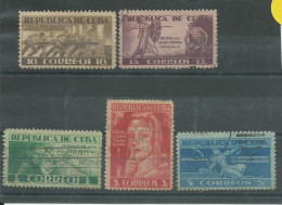 230045528  CUBA  YVERT  Nº280/284 - Gebruikt