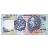 Billet, Uruguay, 50 Nuevos Pesos, KM:61c, NEUF - Uruguay