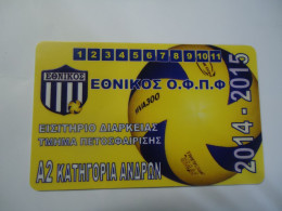 GREECE USED   CARDS   SPORTS FOOTBALL ΠΑΕ ΕΘΝΙΚΟΣ Ο.Φ.Π.Φ - Deportes