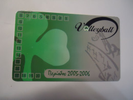GREECE USED   CARDS   SPORTS VOLLEYBALL  Π.Α.Ε ΠΑΟ ΠΑΝΑΘΗΝΑΙΚΟΣ - Deportes
