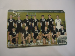 GREECE USED   CARDS   SPORTS FOOTBALL  Π.Α.Ε ΠΑΟK - Sport