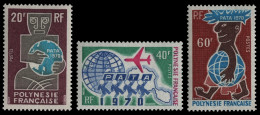 Franz. Polynesien 1970 - Mi-Nr. 108-110 ** - MNH - Tourismus - Neufs