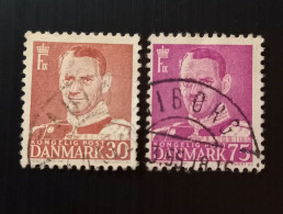 Danemark 1948 -1950 King Frederik IX - Modèle: Viggo Bang Gravure: Sven Ewert - Gebraucht