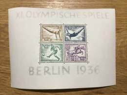 Deutsches Reich Block 5 1936 Geprüft Schlegel Postfrisch ** MNH** - Blocks & Kleinbögen