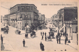 BRINDISI / CORSO GARIBALDI E CORSO UMBERTO 1916 - Brindisi