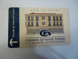 GREECE   HOTELS CARDS  HOTEL KYE   CAPSIS  BRISTION  ΛΑΔΑΔΙΚΑ ΘΕΣΣΑΛΟΝΙΚΗ - Griechenland