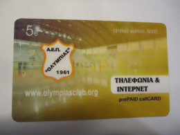 GREECE  USED CARDS   SPORTS CLUB Α.Ε.Π. ΟΛΥΜΠΙΑΣ - Deportes