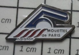 610D  Pin's Pins / Beau Et Rare / SPORTS / CLUB DE NATATION LES MOUETTES DE PARIS - Swimming