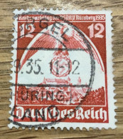 Deutsches Reich 1935 Gestempelt 587 I Geprüft Schlegel - Variétés & Curiosités