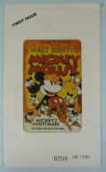 USA - Bell America - First Issue - Walt Disney - Mickey Mouse - 1500ex - 25 Units - Mint In Original Folder - Other & Unclassified